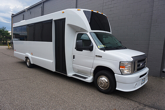 34-passenger limo bus rentals